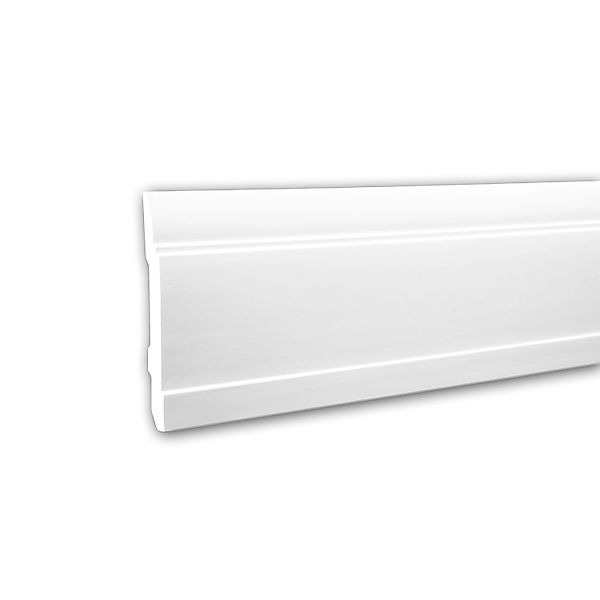 PROFHOME 153102 Sockelleiste Fußleiste Stuckleiste aus Polyurethan 2 m 200 günstig online kaufen