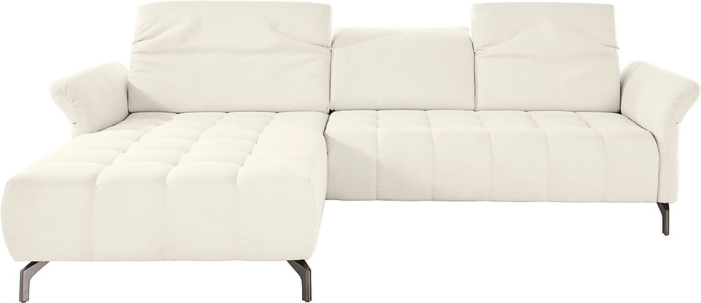 INOSIGN Ecksofa "Fresh L-Form", Federkern, wahlweise Kopfteilverstellung un günstig online kaufen