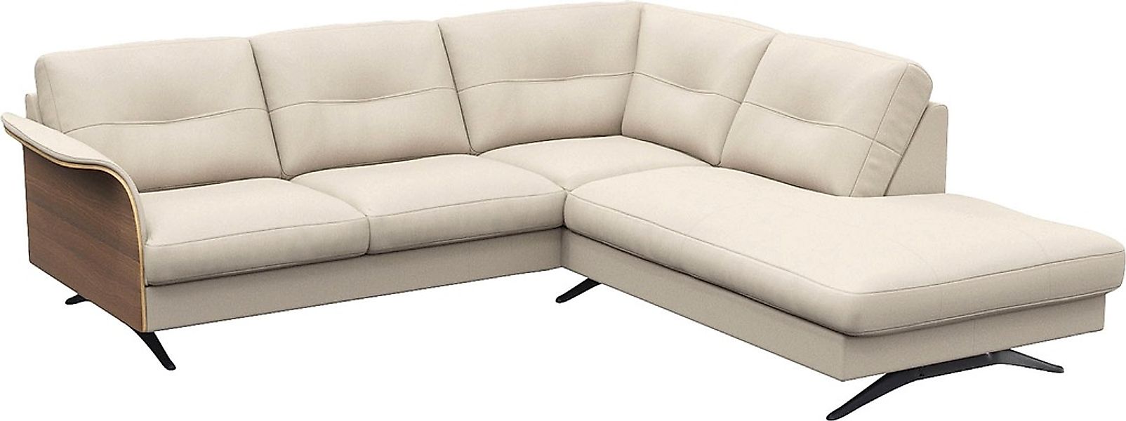 FLEXLUX Ecksofa »Glow, super bequem durch hochwertigem Sitzaufbau mit Feder günstig online kaufen
