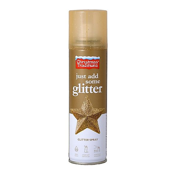 Goodmark Weihnachtsfigur Glitterspray - gold - günstig online kaufen