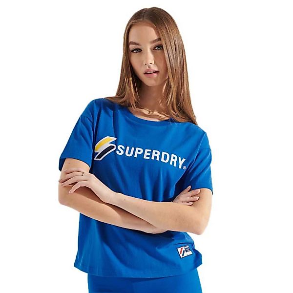 Superdry Sportstyle Graphic Boxy Kurzarm T-shirt XS Royal günstig online kaufen