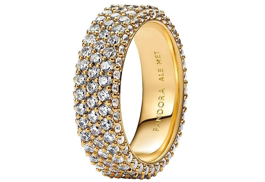 Pandora Fingerring Damenring Zeitloses Pavé Goldfarben günstig online kaufen