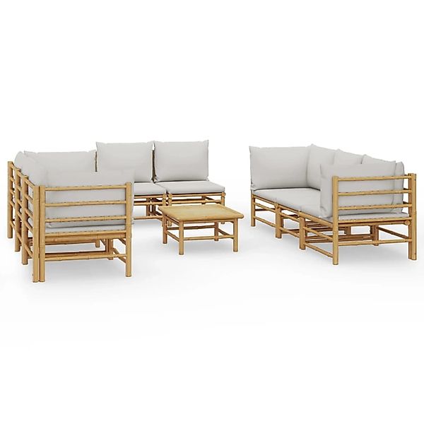 vidaXL Gartenlounge-Set 9-tlg. Garten-Lounge-Set mit Kissen günstig online kaufen
