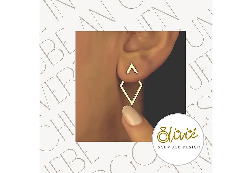 XCOAST Ohrstecker-Set XCOAST Ohrstecker Damen Cut-Out Edelstahl Gold (2-tlg günstig online kaufen