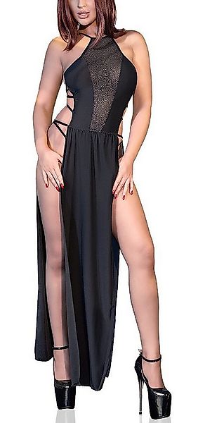 Chilirose Minikleid Elegantes Glitzer langes Kleid Riemchen Frauen Dessous günstig online kaufen