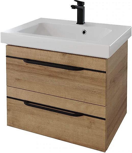 Saphir Waschtisch "Serie Balto Mineralmarmor-Waschtisch mit Unterschrank, 6 günstig online kaufen