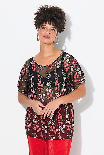 MIAMODA Druckbluse Blusenshirt Classic Fit Mesh günstig online kaufen