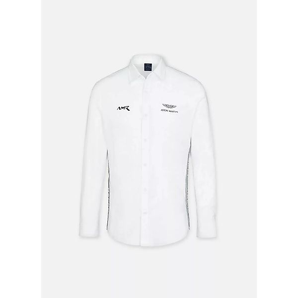 Hackett Amr Sonic Dot Langarm Hemd XL White günstig online kaufen