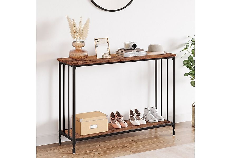 GarveeMore Konsolentisch 105x30x81cm Vintage, Beistelltisch, Oberfläche aus günstig online kaufen