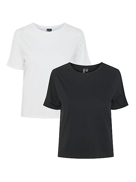 pieces Kurzarmshirt PCAMIRA SS TEE 2-PACK günstig online kaufen