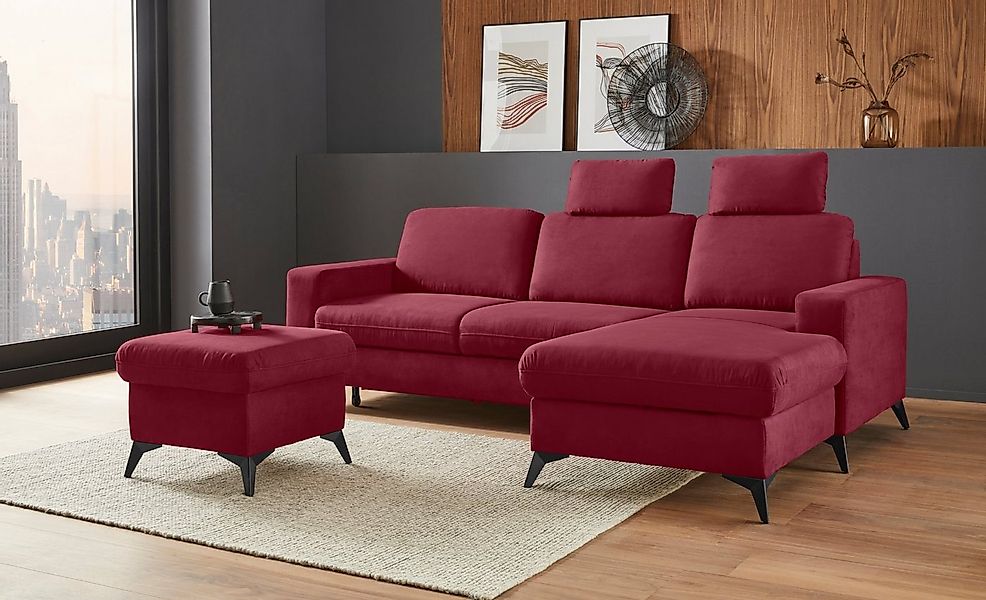Places of Style Ecksofa Lolland L-Form, Wahlweise mit Bettfunktion und Bett günstig online kaufen