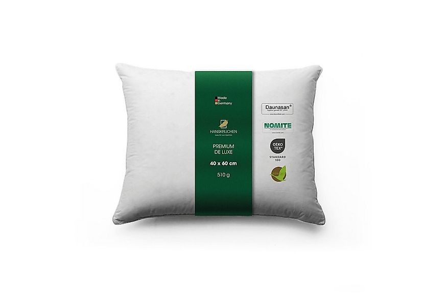 HANSKRUCHEN Daunenkissen Premium de Luxe, Füllung: 90% Daunen, 10% Federn, günstig online kaufen
