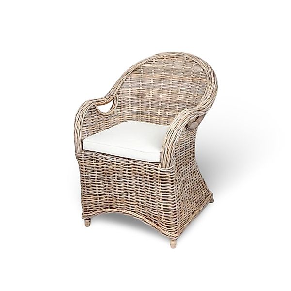 BURI Gartensessel Rattansessel mit Sitzkissen Sessel günstig online kaufen