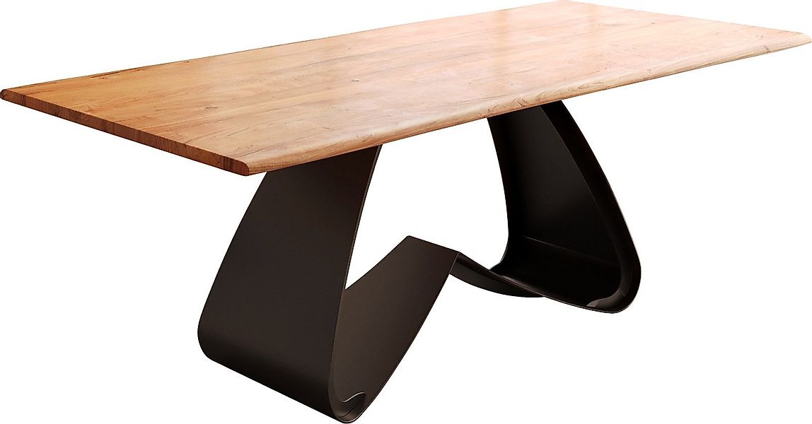 DELIFE Esstisch Edge, Akazie Natur 200x100 günstig online kaufen