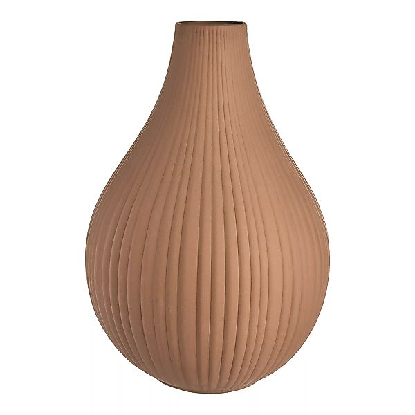 Vase Rills, D:25,5cm x H:37,5cm, altrosa günstig online kaufen