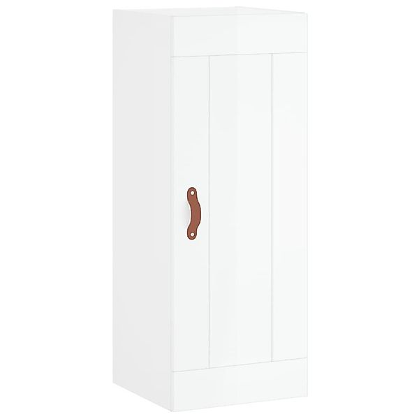 vidaXL Hängeschrank Wandschrank Hochglanz-Weiß 34,5x34x90 cm günstig online kaufen