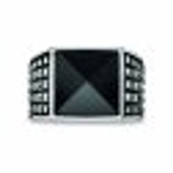 Ring 925/- Sterling Silber rhodiniert poliert Onyx günstig online kaufen