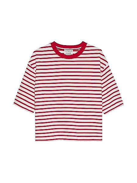 Catwalk Junkie T-Shirt – Gestreiftes Cropped günstig online kaufen