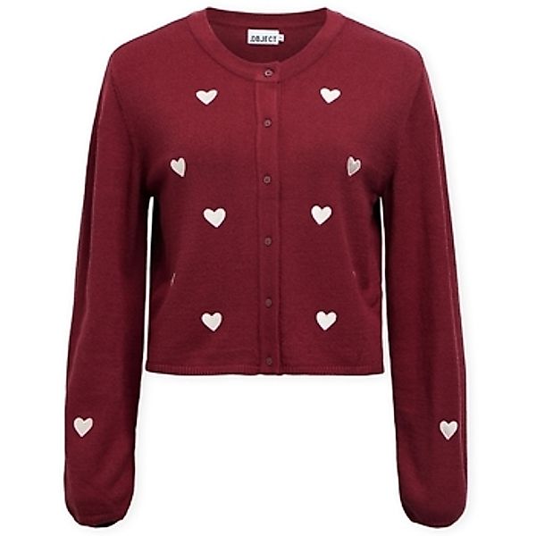 Object  Strickjacken Thess Knit - Cabernet/Birch günstig online kaufen