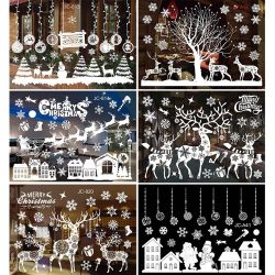 Coonoor Fenstersticker Fensterbilder Weihnachten Selbstklebend, Weihnachtsd günstig online kaufen