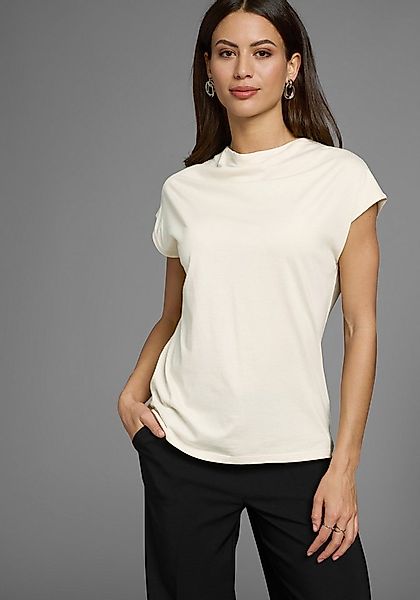 HECHTER PARIS T-Shirt ärmellos, figurumspielende Passform, mit Wasserfallkr günstig online kaufen