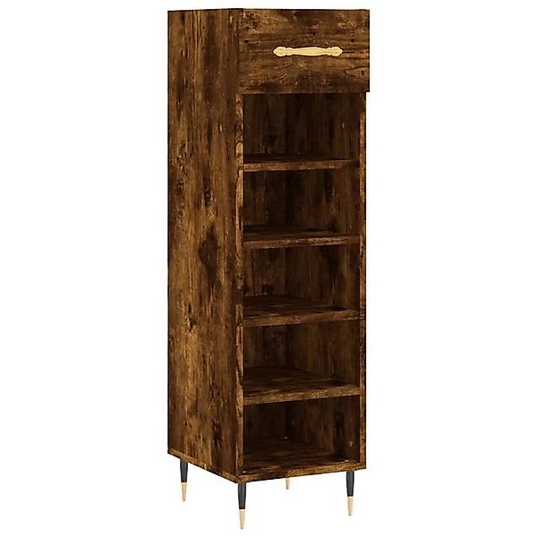 vidaXL Schuhschrank Schuhregal Räuchereiche 30x35x105 cm Holzwerkstoff günstig online kaufen