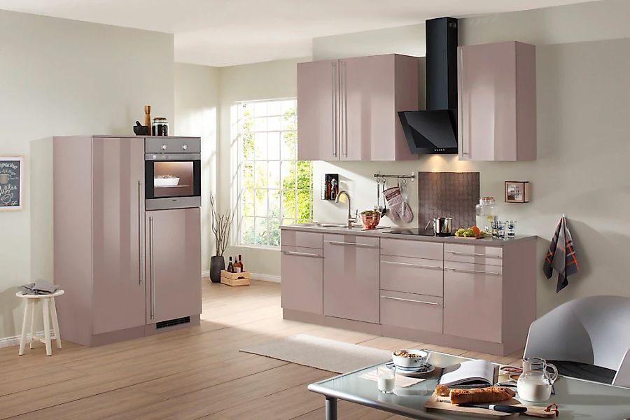 wiho Küchen Küchenzeile »Chicago« ohne E-Geräte, Breite 330 cm günstig online kaufen