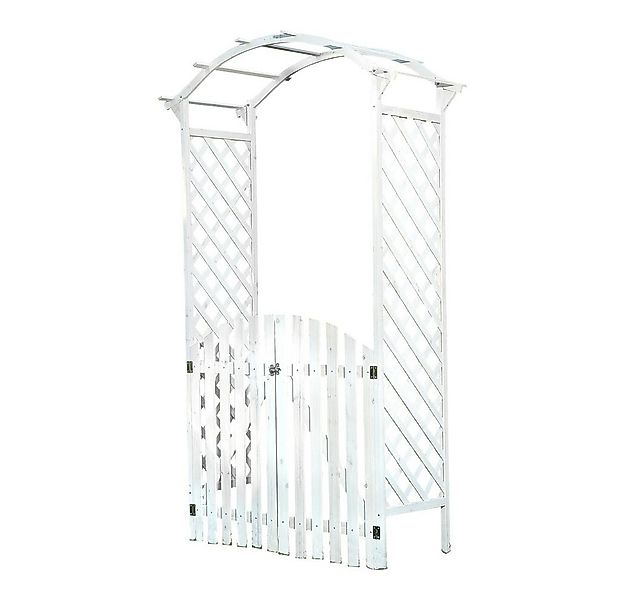 Feel2Home Rosenbogen Rankgitter mit Tür, Gartenbogen Spalier für Rosen & Kl günstig online kaufen