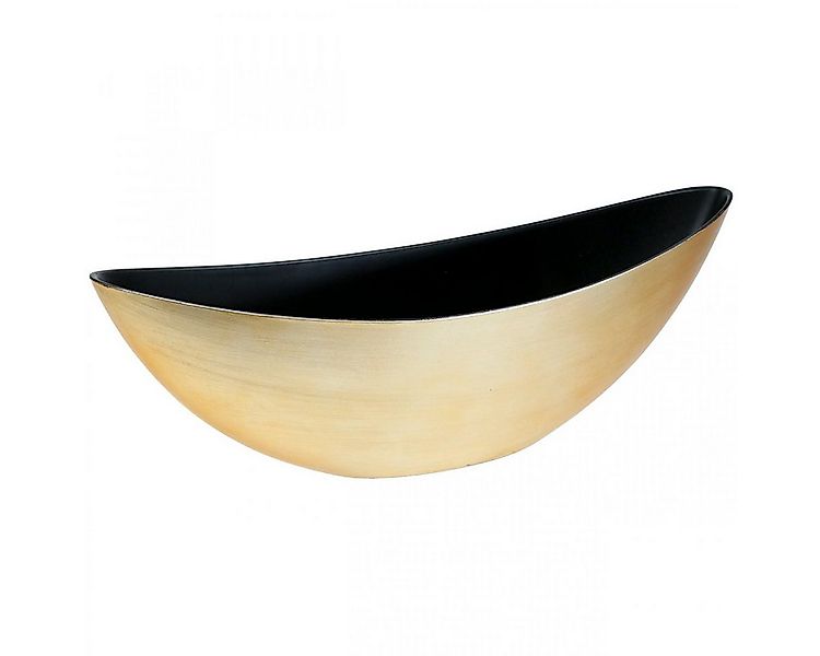 Viana Blumentopf Pflanzschale Gold Oval Deko Jardiniere für Blumen 39cm günstig online kaufen