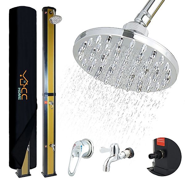 CCLIFE Gartendusche Solardusche Gartendusche mit Abdeckhaube günstig online kaufen