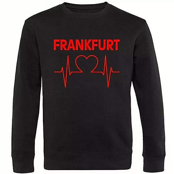 multifanshop Sweatshirt Frankfurt - Herzschlag - Pullover günstig online kaufen