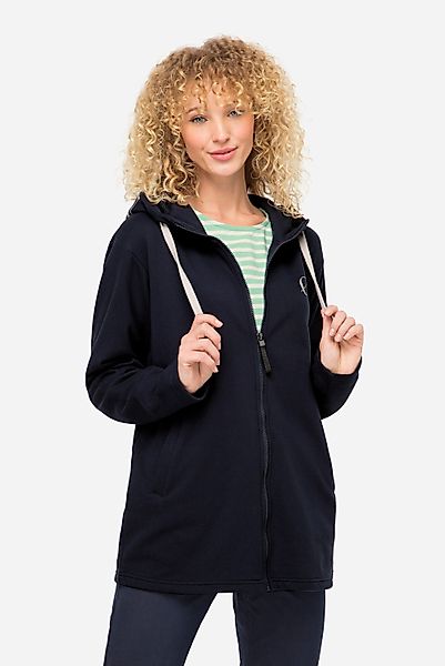 Laurasøn Sweatjacke Hoodiejacke extra lang Kapuze günstig online kaufen