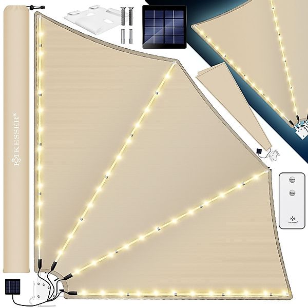 KESSER Sonnensegel, KESSER® Balkonfächer mit LED günstig online kaufen