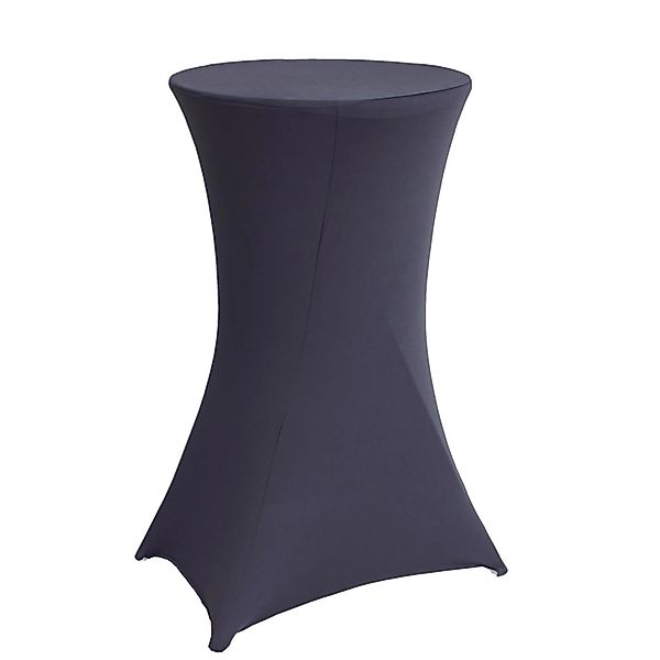 TRUTZHOLM 2er Set Stehtischhusse 60cm Husse Grau günstig online kaufen