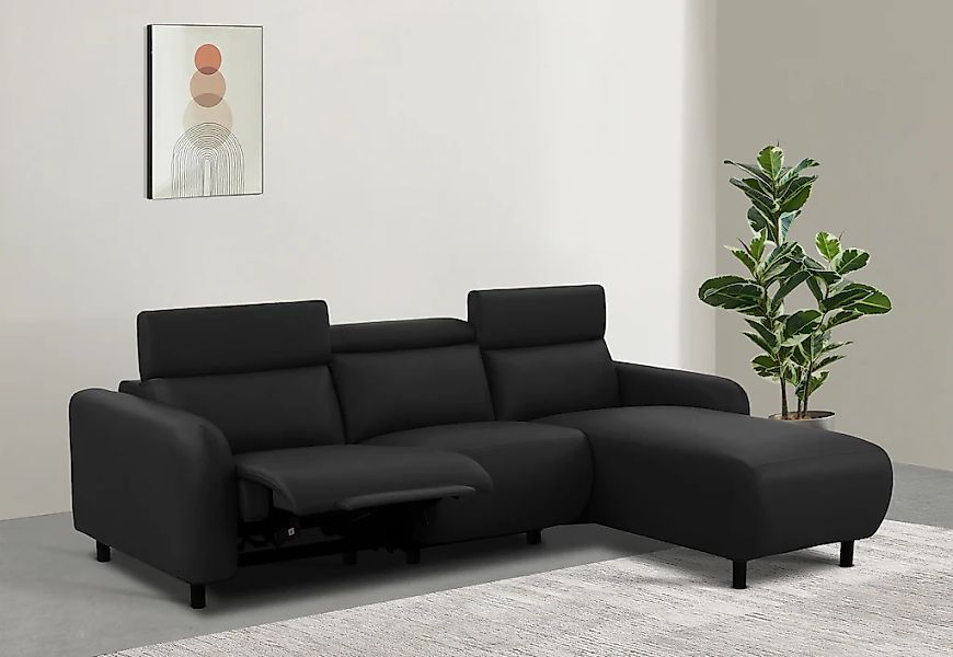 Home affaire Ecksofa "SKAANE Kunstleder, L-Form, 274 cm, manuelle u. elektr günstig online kaufen