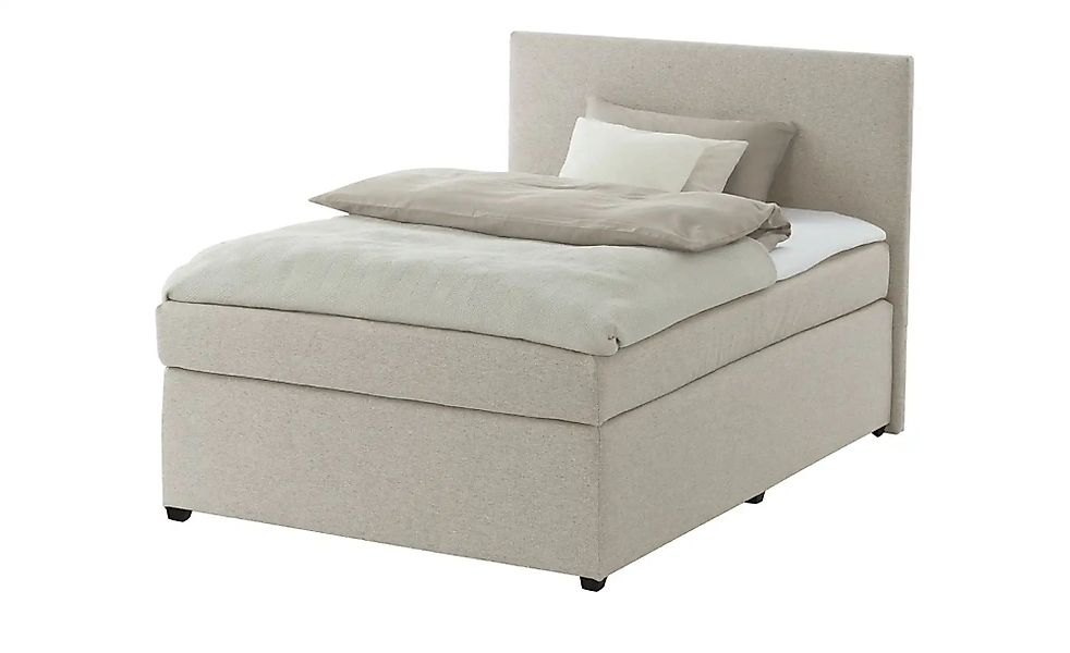 Boxspringbett mit Matratze und Topper  H3 Duke ¦ beige ¦ Maße (cm): B: 97 H günstig online kaufen