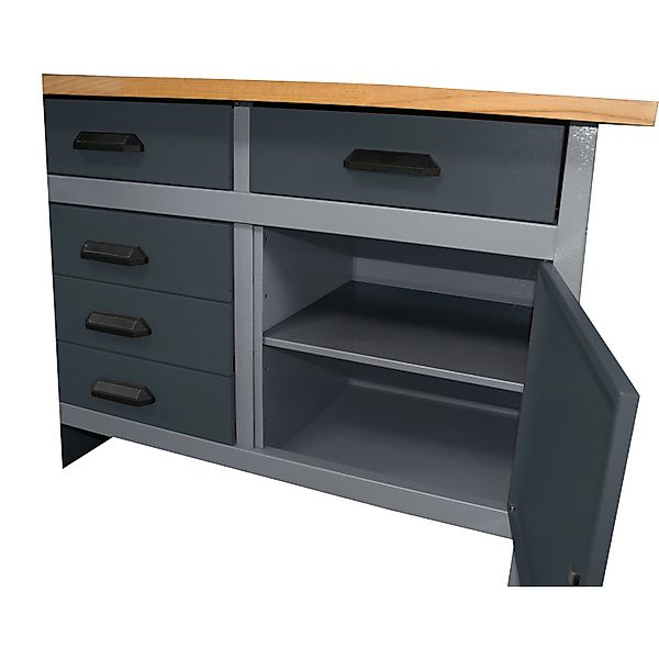 Küpper Fachboden für Werkbank 1,4 x 44,4 x 46,9 cm Hellgrau günstig online kaufen
