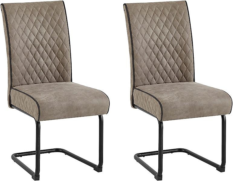 byLIVING Freischwinger "Maria-XXL 2er-Set" (Set) 2 Stk.mit gemütlicher Fede günstig online kaufen