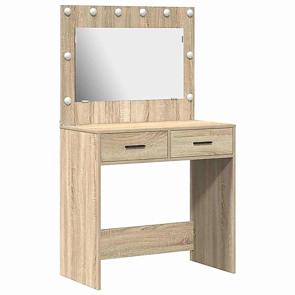 vidaXL Schminktisch Sonoma-Eiche 78,5 x 41 x 135 cm Holzwerkstoff 865030 günstig online kaufen