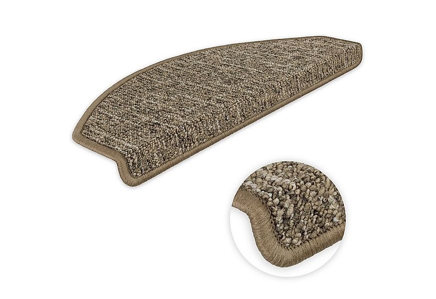 Metzker® Stufenmatte Stufenmatten Altona Halbrund Hellbraun 15 Stück, halbr günstig online kaufen