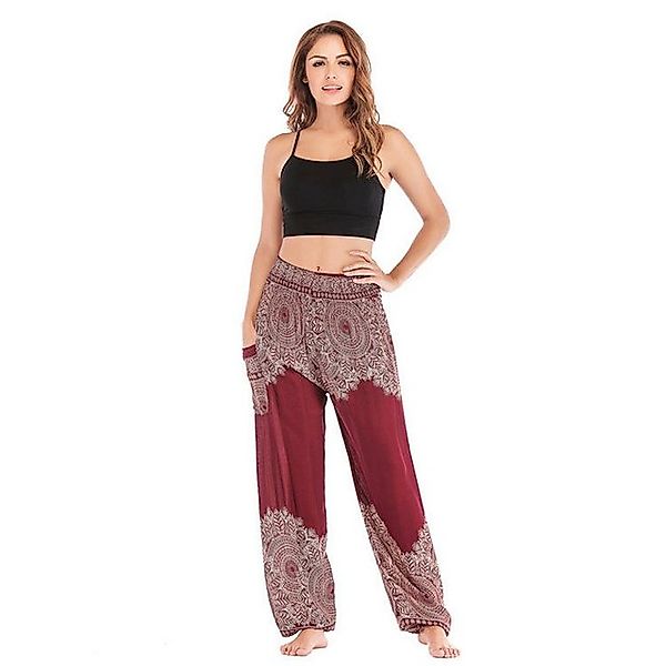 YRIIOMO Loungepants Bequeme und atmungsaktive Freizeit Yogahose mit elastis günstig online kaufen