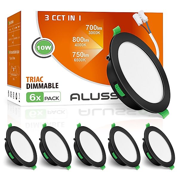 ALUSSO LED Einbaustrahler 6er-Set, Decken Leuchte, günstig online kaufen