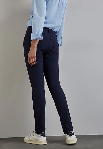 STREET ONE Stretch-Hose - Trendige Hose mit Zipper Details - Stretch - Slim günstig online kaufen