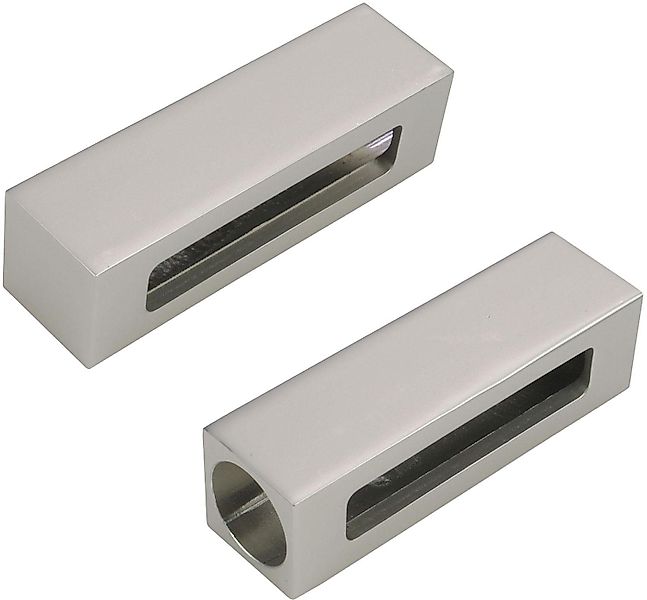 Liedeco Gardinenstangen-Endstück Block, Gardinen, (Set, 2-St), günstig online kaufen