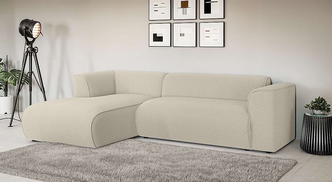 Home affaire Ecksofa »MERID L-Form (257 cm), zeitlos & stilvolles Design,« günstig online kaufen