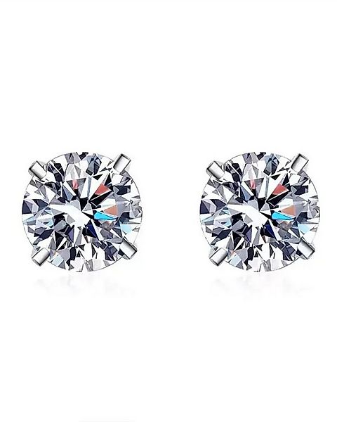 Staufergold Paar Ohrstecker Moissanit Ohrstecker „Solitaire“ 1ct günstig online kaufen