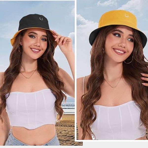 Coonoor Fischerhut Beidseitigem Bucket Hat Smile günstig online kaufen