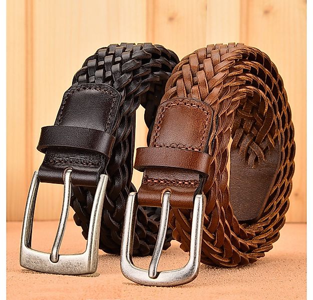 Blusmart Flechtgürtel Damen Geflochtene Gürtel (Handgewebter Ledergürtel, R günstig online kaufen