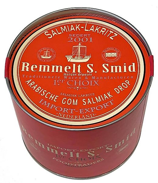 Remmelt S. Smid Salmiak Lakritz Gummi Arabicum Pastillen Vorratsdose 450 g günstig online kaufen