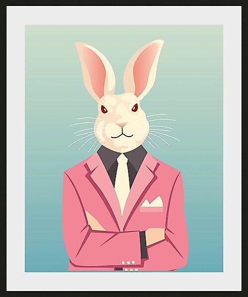 queence Bild »Grey«, Hase-Hasen-Foto-Kunst-Comic, (1 St.), HD Premium Poste günstig online kaufen